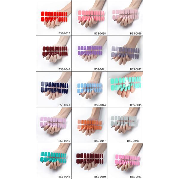 Customized Korea Non-toxic Real Gel Nail Sticker UV Nail Polish Wraps