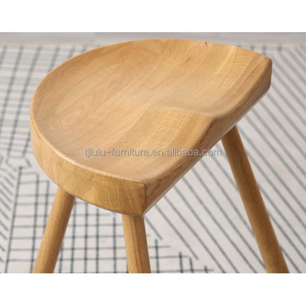 Modern High Chair Design Solid Wood Bar Stool for Pub  L-62