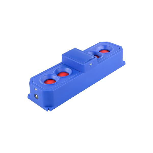 Синий водоем для скота, устойчивый к ударам, автоматический контроль потока, антифриз, проверен