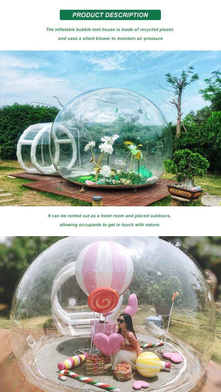 3M-5M Inflatable Dome Tent Advertising Display Inflatable Waterproof Transparent Bubble Hotel Tent House Event Show Tent