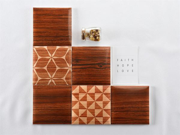 Coffee Color 152x152mm Ceramic Wall Tile for Bathroom and Office