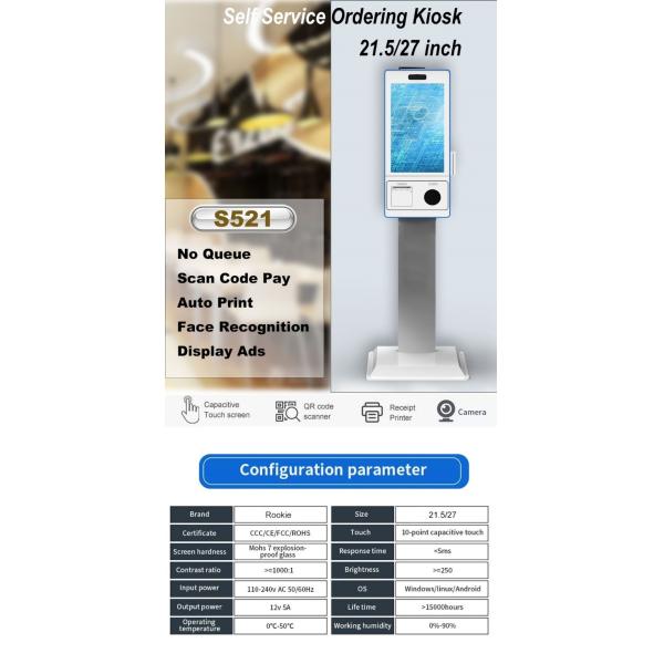 Multipurpose Supermarket POS Kiosk Touch Screen Payment Kiosk Pos Terminal