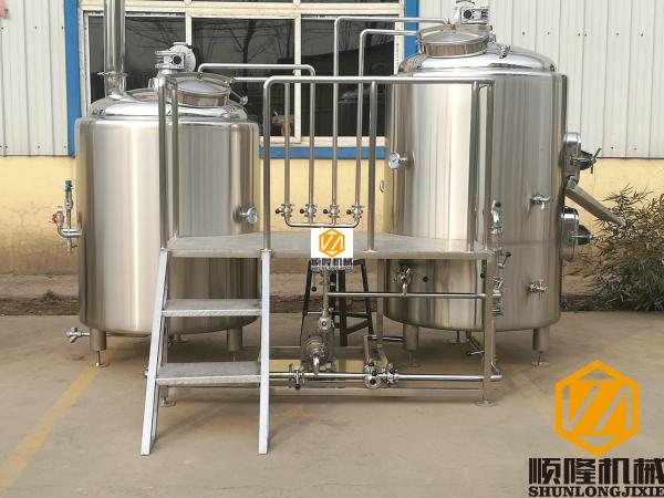Craft Artisanal Beer Making Equipment 10HL Mash / Lauter Tun 3.0mm Inner SS Material