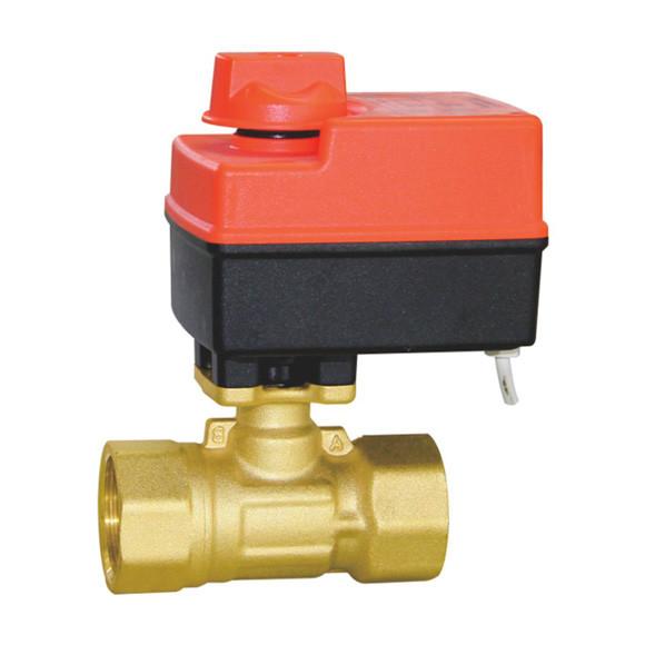 Refrigeration Equipment Motorized Ball Valve Dn20 Brass For Air Conditioning