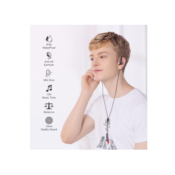 Anti - Off Wireless Bluetooth Sport Earbuds Mini Size Waterproof IPX6