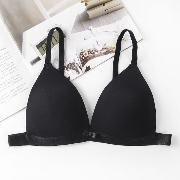 S Size Gathered Bra Female Sexy Triangle Cup Thin Suspenders Seamless Beauty Back Student Underwear Female Adjustable Bra