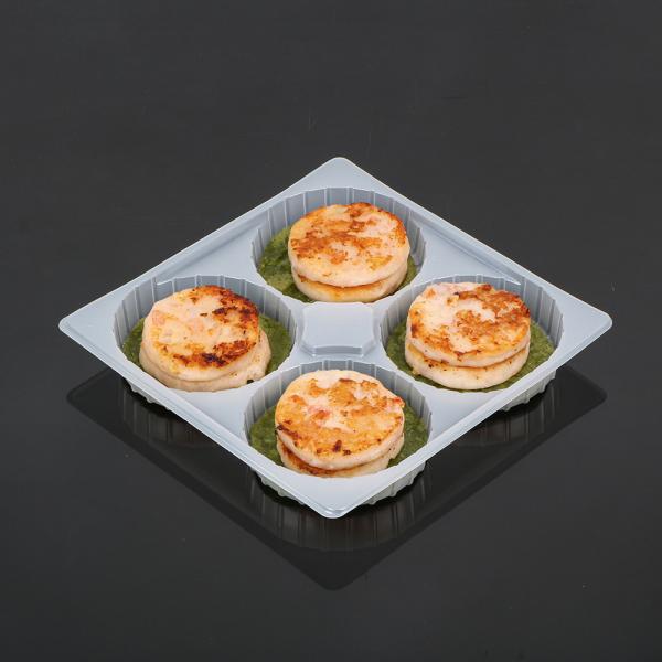 Custom 4-cave PP Mochi chocolate tray Pastry Storage Container  Insert Trays Clear Plastic Dessert Box