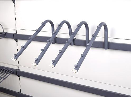 0.8mm Q235 Steel Merchandising Display Metal Shelf Hooks Gondola Shelving Accessories