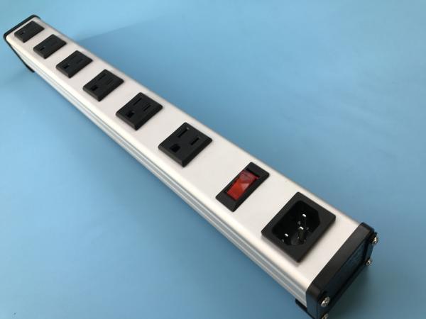 US 6 Way Long Extension Cord With Multiple Outlets,PDU,Metal Power Strip