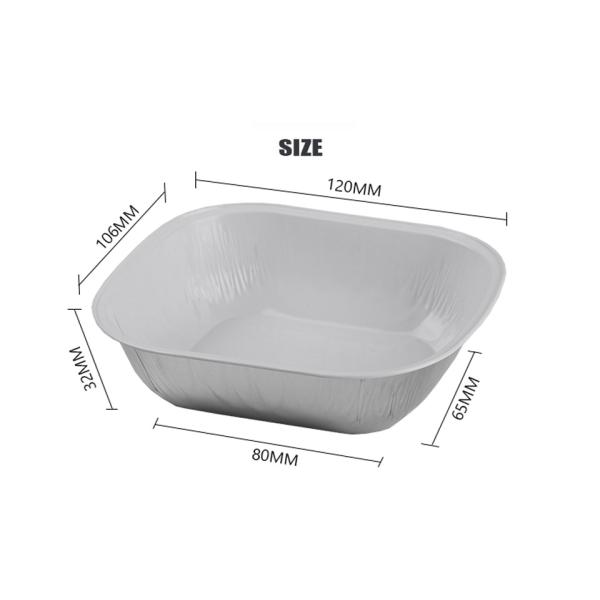 контейнеры еды авиакомпании пищевых контейнеров алюминиевой фольги 250ml устранимые летные покрытые поставляя еду с крышками