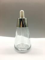 Cor que enverniza o cone branco do conta-gotas do colar de bambu de vidro da garrafa 30ml do conta-gotas