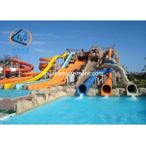 Customizable Height FRP Water Park Slide Hot dip Galvanized Steel for Aquatic Facilities