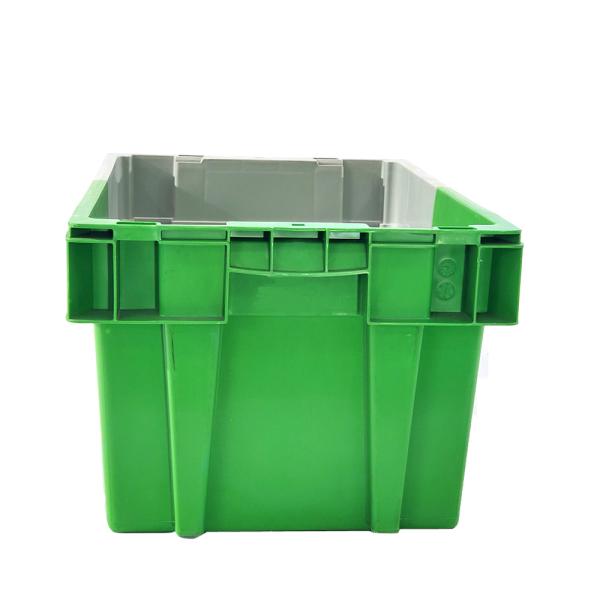 45 litres de stockage 2 couleurs caisse en plastique déménagement chiffre d'affaires nidification caisse verte caisses en plastique