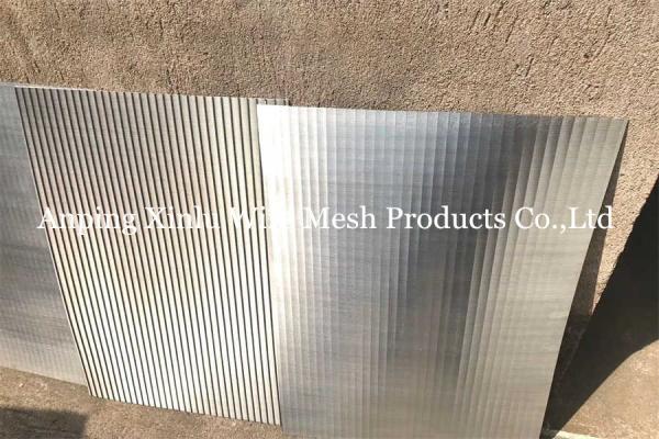 V Shaped Metal Panel Screen Flat Wire Welded 304 Stainless Steel Grating
