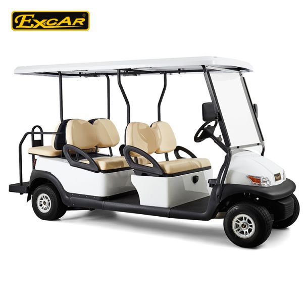 EXCAR  CE Approved Hotel Elegant 6 Person Electric Golf Buggy/Trojan Battery