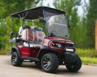 Voiture de golf électrique de luxe à quatre places Profitez d'une expérience de conduite prestigieuse et confortable Choix haut de gamme pour la croisière sur un terrain de golf vert