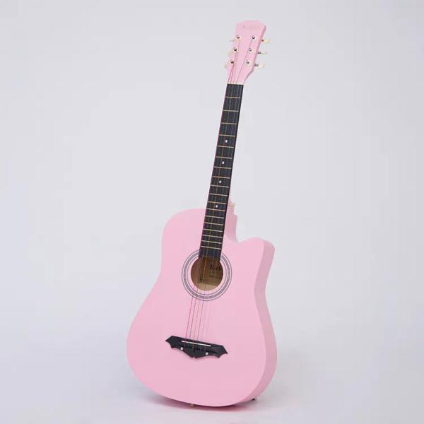 38 Inch Wood Guitar With Case and Accessories for Kids/Boys/Girls/Teens/Beginners (Black)