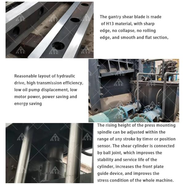 Hydraulic Cylinder Metal Gantry Shear Cutting Machine for Aluminum Carbon Steel Stainless Steel Alloy Motor Engine