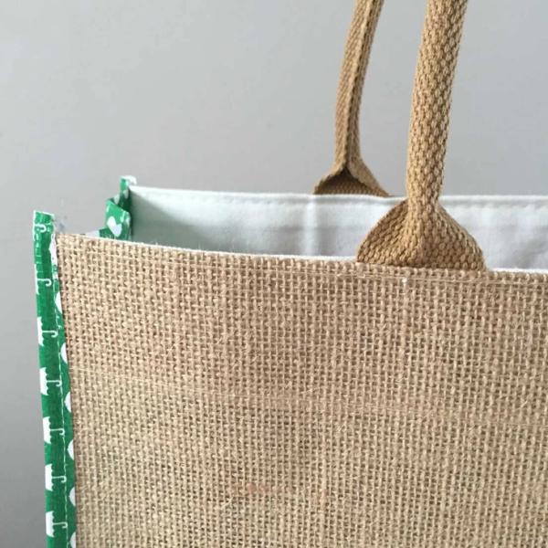 Eco Friendly Jute Tote Bags For Grocery Shopping OEM ODM Acceptable