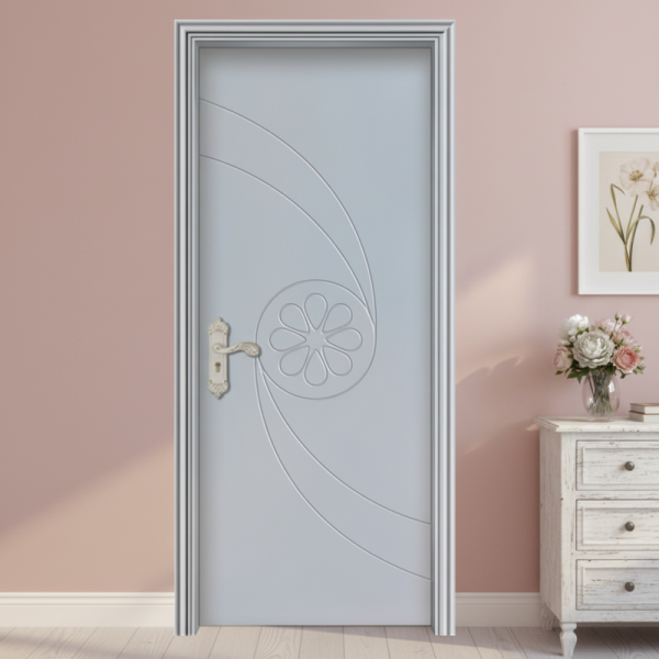 Painting WPC Door Featuring Excellent Heat Insulation and Moisture Resistance Suitable for Various Interior Applications