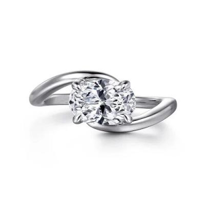 Lab Grown Oval Wedding Band 1 Carat Oval Cut Lab Grown Diamond Engagement Ring