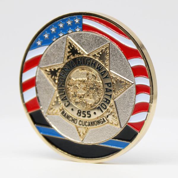 2.25 Inch Zinc Alloy Custom Coins with Soft Enamel for Commemorative and Challenge Purposes