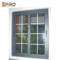 Janela de deslizamento deslizante de alumínio do puxador da porta da JANELA de DESLIZAMENTO do tratamento de superfície do revestimento do pó de Windows da manutenção fácil