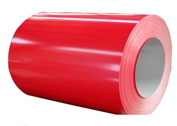 Coated Steel Coil , Ppgi Steel Coil Red