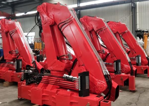 Folding Telescopic Boom Ship Crane 1T10M Hydraulic System Lightweight
