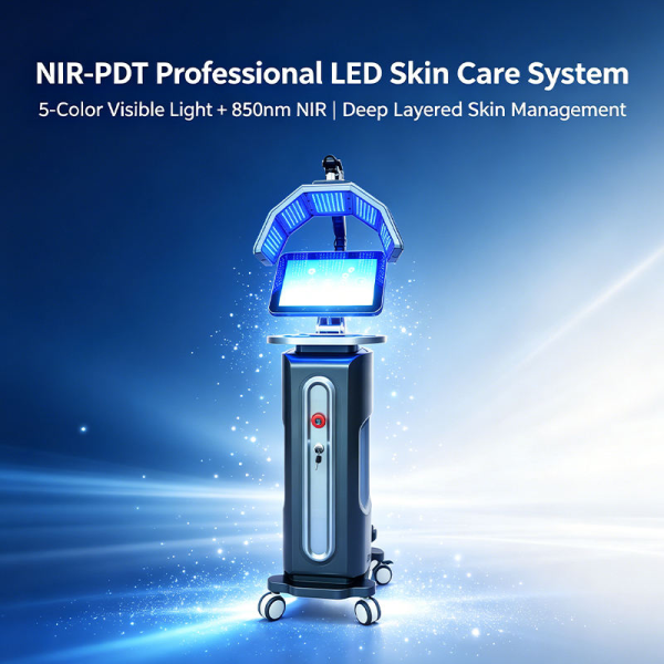 5 Colors 850nm NIR Skin Rejuvenation Acne Removal PDT LED Light Therapy Machine