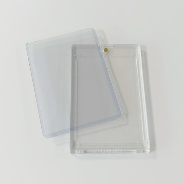 Прозрачный держатель магнитной карты с жесткой верхней загрузкой и защитой от ультрафиолетового излучения 35pt