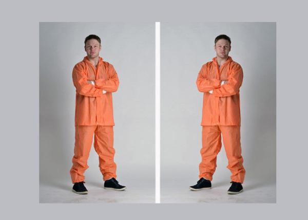 Orange Color Disposable Protective Coverall Anti Oil For Viruses Spreading Area