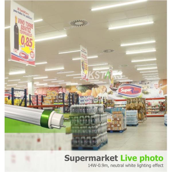 130lm/w High Lumen T8 Tube 3 Years Warranty Good Quality 10W 14W 20W LED Tube For Indoor Commercial Lighting