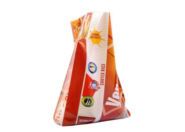 Three Side Wheat Flour Packing Bags , Oversized Stand Up Plastic Bags For Food Packaging