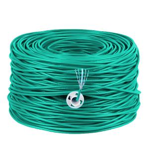 LSZH UTP 100MHz 24 AWG Cat 5e Cable 1000ft Green High Sped Network Cable