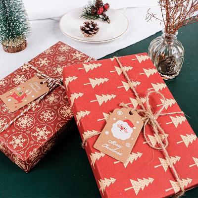 Pacote de caixa de presente MSD para decoração Natal Férias Festa Diária Festa Kraft Arte Papel de embrulho