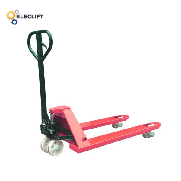 Polyurethane Steering Wheels 1500kg Manual Pallet Truck 1460mm Lifting Height For Easy Maneuvering