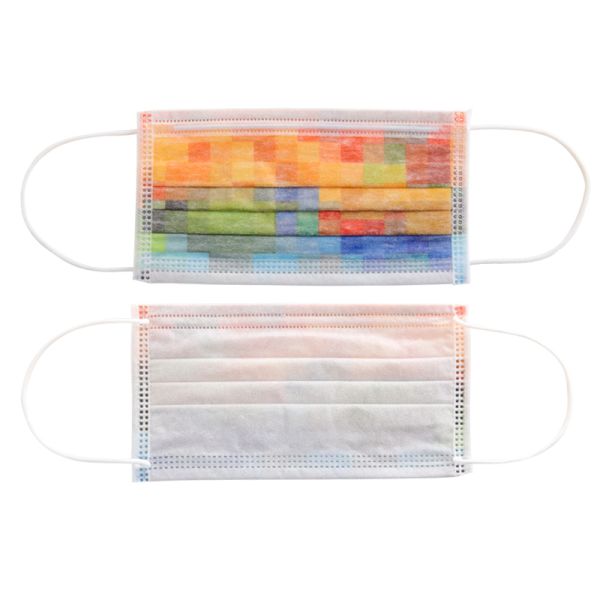 Haixin Health Custom Printing Face Masks Wholesale 3 Ply Surgical Medical Facemask Non-woven Disposable Printed Mask Supplier