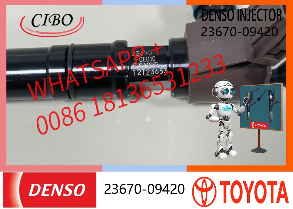 Common Rail Diesel Fuel Injector Assembly 23670-11010 23670-09420 295700-0550 Diesel Engine Replacement Injector