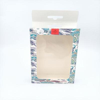 Personal Care Custom Logo Packaging Box , Transparent Paper Box With Clear Window