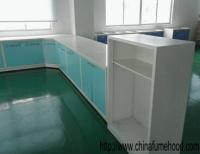 Muebles de acero montados en la pared del laboratorio, tabla de funcionamiento resistente del laboratorio del álcali