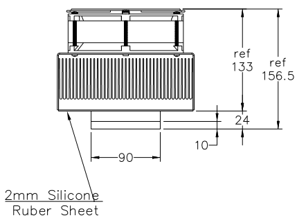 Термоэлектрический холодный Пельтьевый охладитель воздуха на пластину 250 24VDC