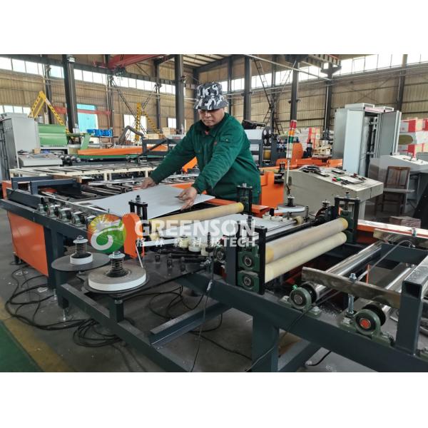 Small Capacity Pvc Laminated Gypsum Board Machine 600x600 Gypsum Tile Making Machine