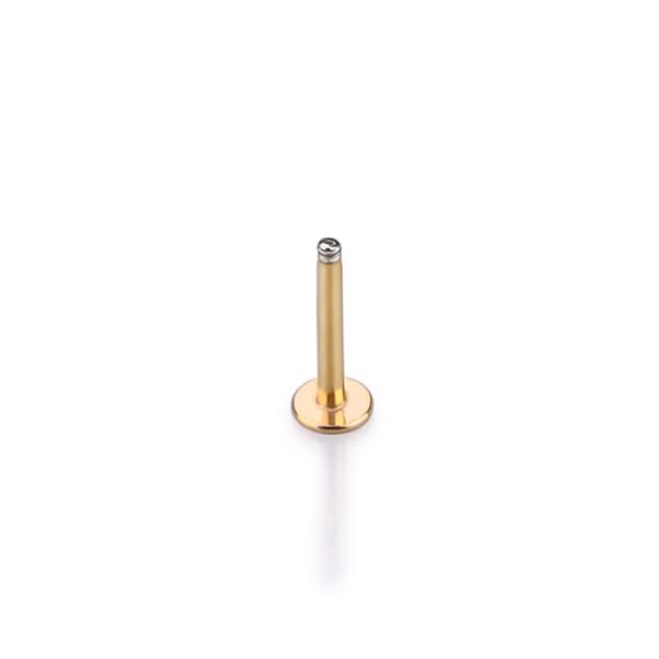 316L surgical stainless steel internally thread piercing labret ring