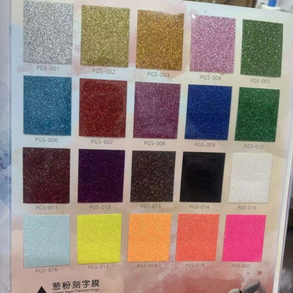 Glitter Vinyl Heat Transfer Logo Customized 