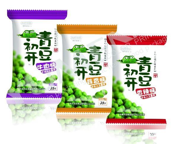 Puffed Food Special Food Grade PE Material Healthy Strawberry Banana Fruit Dry Food Packaging Bag