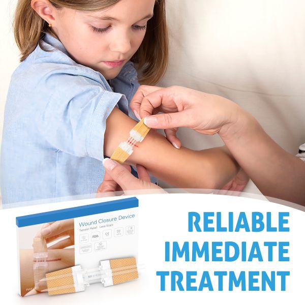 Dispositif de fermeture de plaie de bandages en tissu flexible 2 / 4 / 6PCS