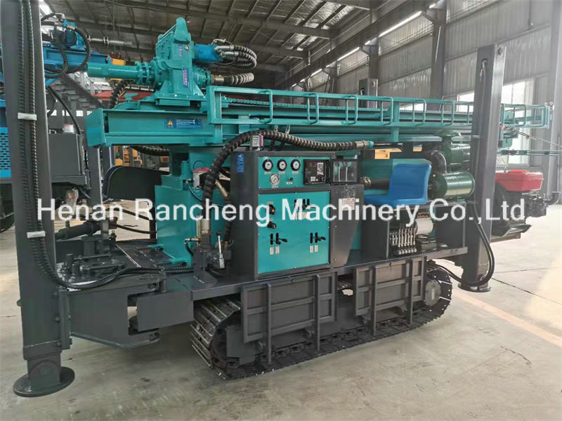 RCF450C 450m Steel Crawler Mounted Water Well Drilling Rig Воздушная буровая установка для бурения с помощью DTH