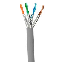 Cable Ethernet haute vitesse en PVC 1000FT Cat6A UFTP Cable gris 500MHz 23AWG