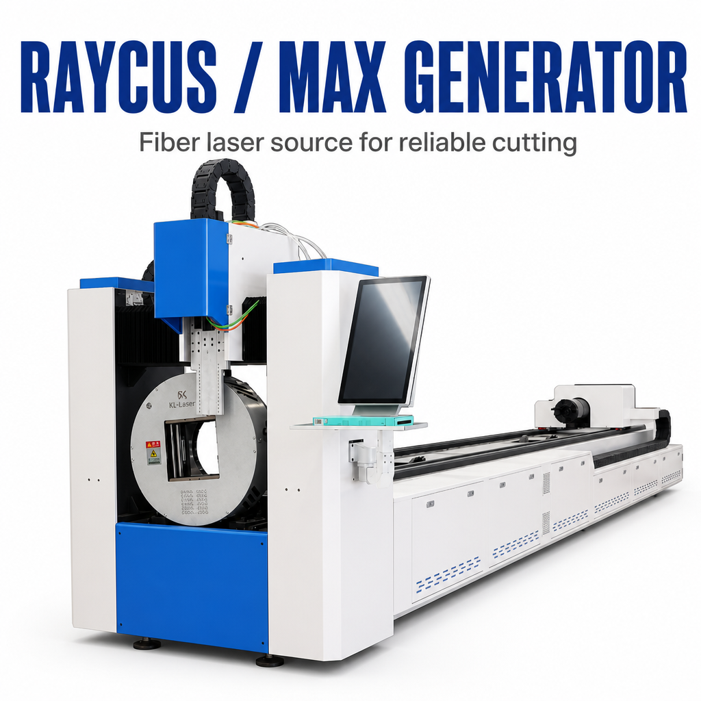  Industrial CNC Laser Pipe Cutter, Stable Chuck Rotary Metal Tube Laser Cutting Equipment For Steel Pipe Processing